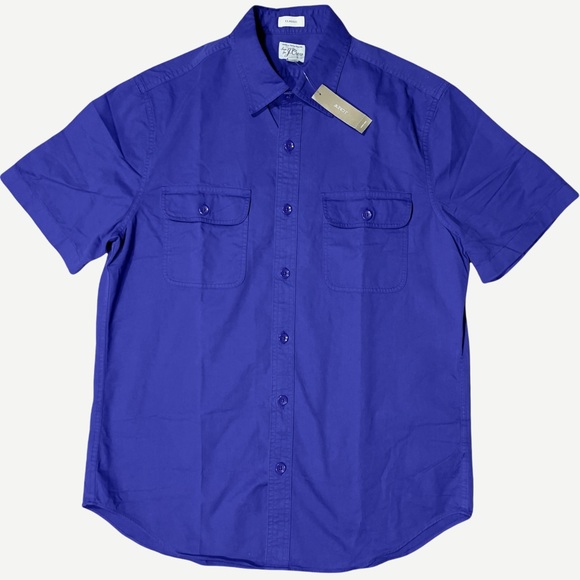 J. Crew Other - NWT J. Crew Short-sleeve garment-dyed vintage twill workshirt Men’s M